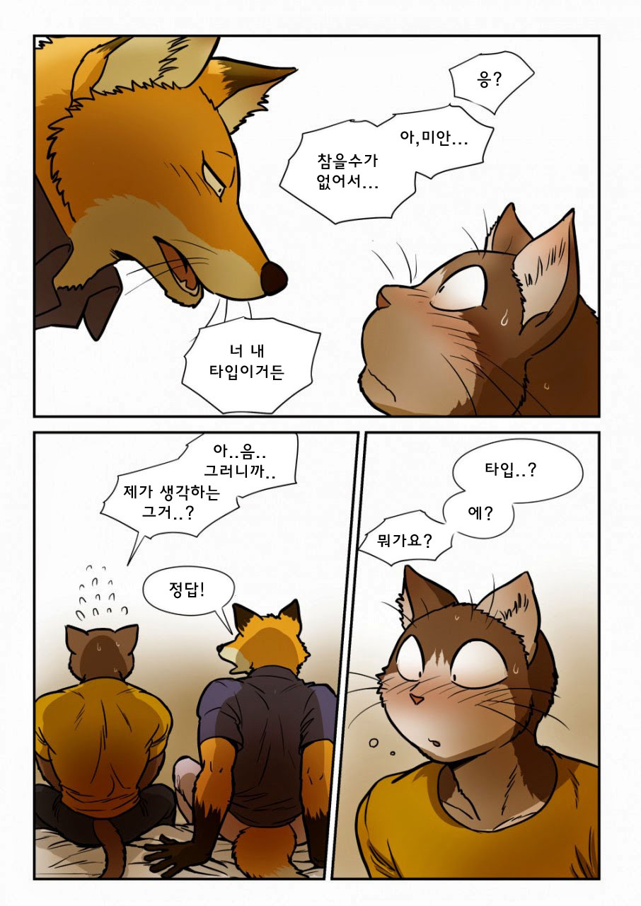 [Maririn] Kitsune x Neko Kemo Homo Ero Manga | 고양이×고양이 2화 - 여우×고양이 케모호모 에로 만화 [Korean] [Digital] изображение № 9