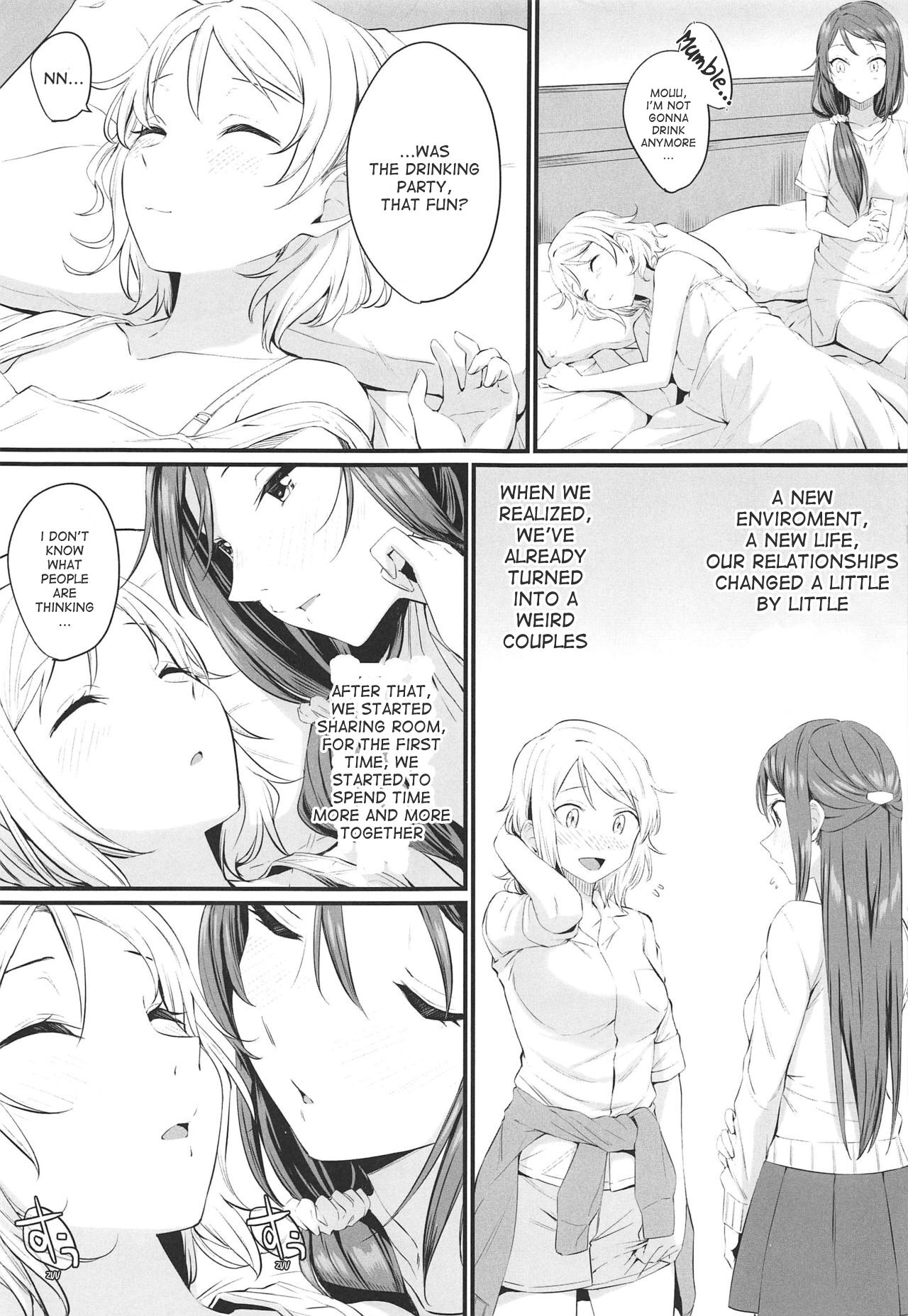 (Bokura no Love Live! 25) [Kitaku Jikan (Kitaku)] Yakimochi (A) Symmetry (Love Live! Sunshine!!) [English] [KratzXD Translation] numero di immagine  6