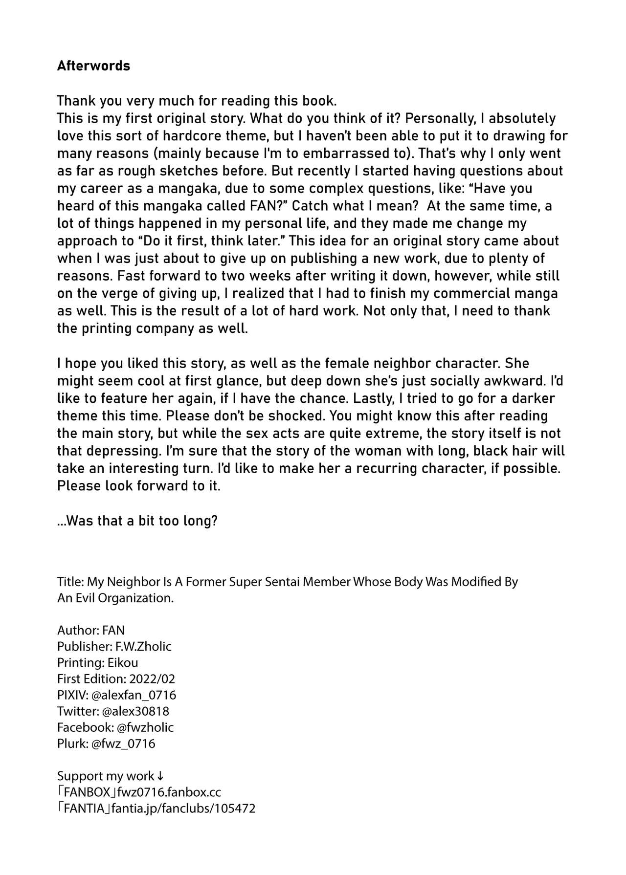 [F.W.ZHolic (FAN)] Otonari-san wa Yami Soshiki ni Nikutai Kaizou sareta Moto Seigi Sentai Member deshita | My Neighbor Is a Former Super Sentai Member Whose Body Was Modified by an Evil Organization [English] {RedLantern} изображение № 23