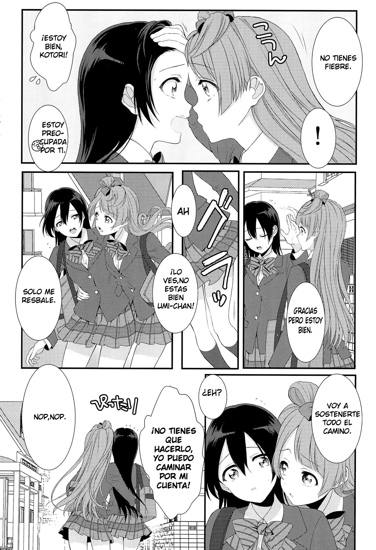 (C89) [ROYAL CROWN (Kisaragi Mizu)] Koi no Binetsu | Love's Slight Fever (Love Live!) [Spanish] image number 6