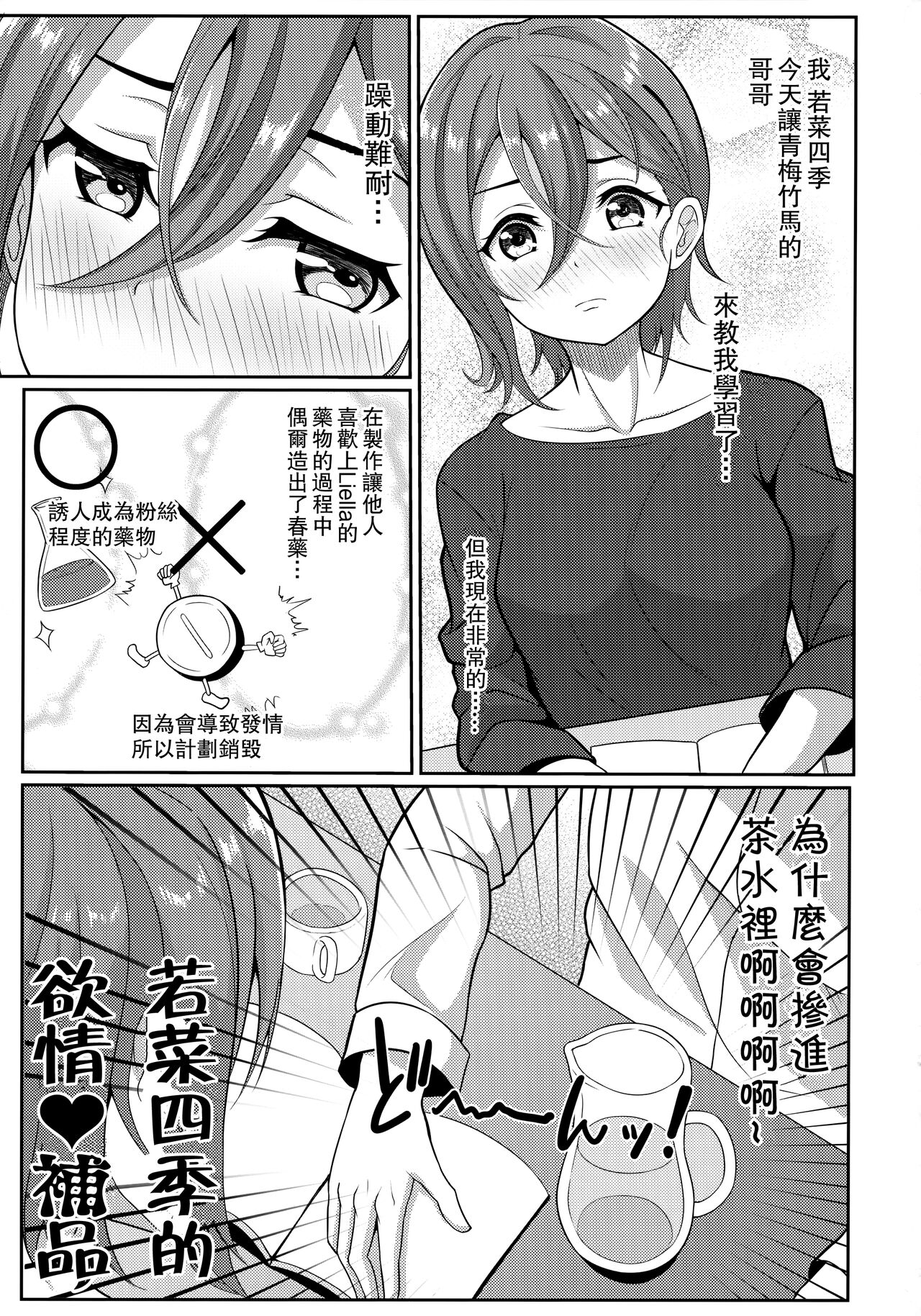(C101) [Yachan Coffee (Yachan)] Wakana Shiki no Yokujou Supple (Love Live! Superstar!!) [Chinese] image number 2
