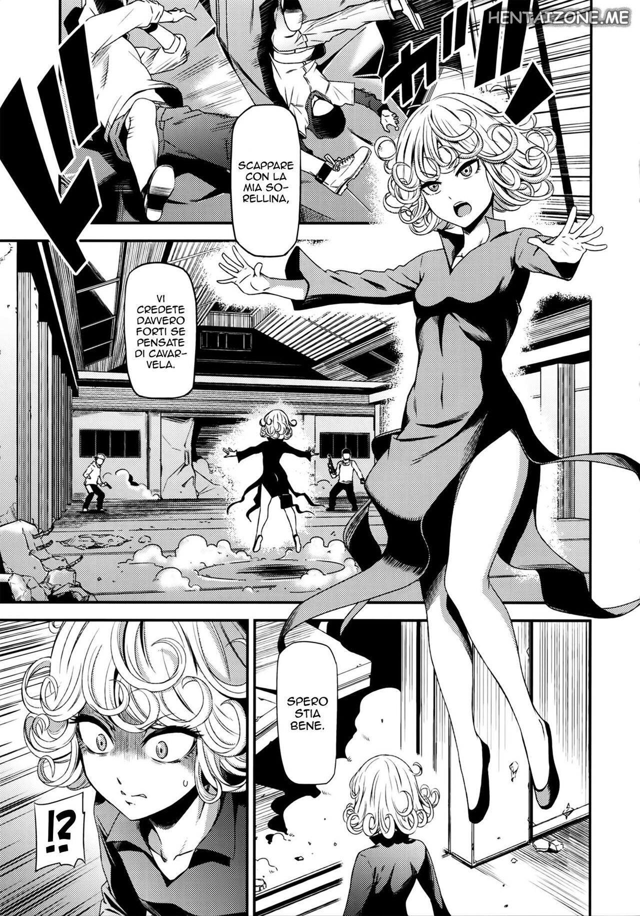 (C88) [Kiyosumi Hurricane (Kiyosumi Hurricane)] ONE-HURRICANE - Toraware no Fubuki | Ipnosi (One Punch Man) [Italian] image number 2