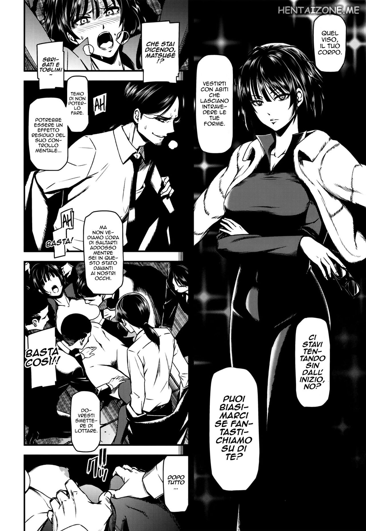 (C88) [Kiyosumi Hurricane (Kiyosumi Hurricane)] ONE-HURRICANE - Toraware no Fubuki | Ipnosi (One Punch Man) [Italian] image number 11