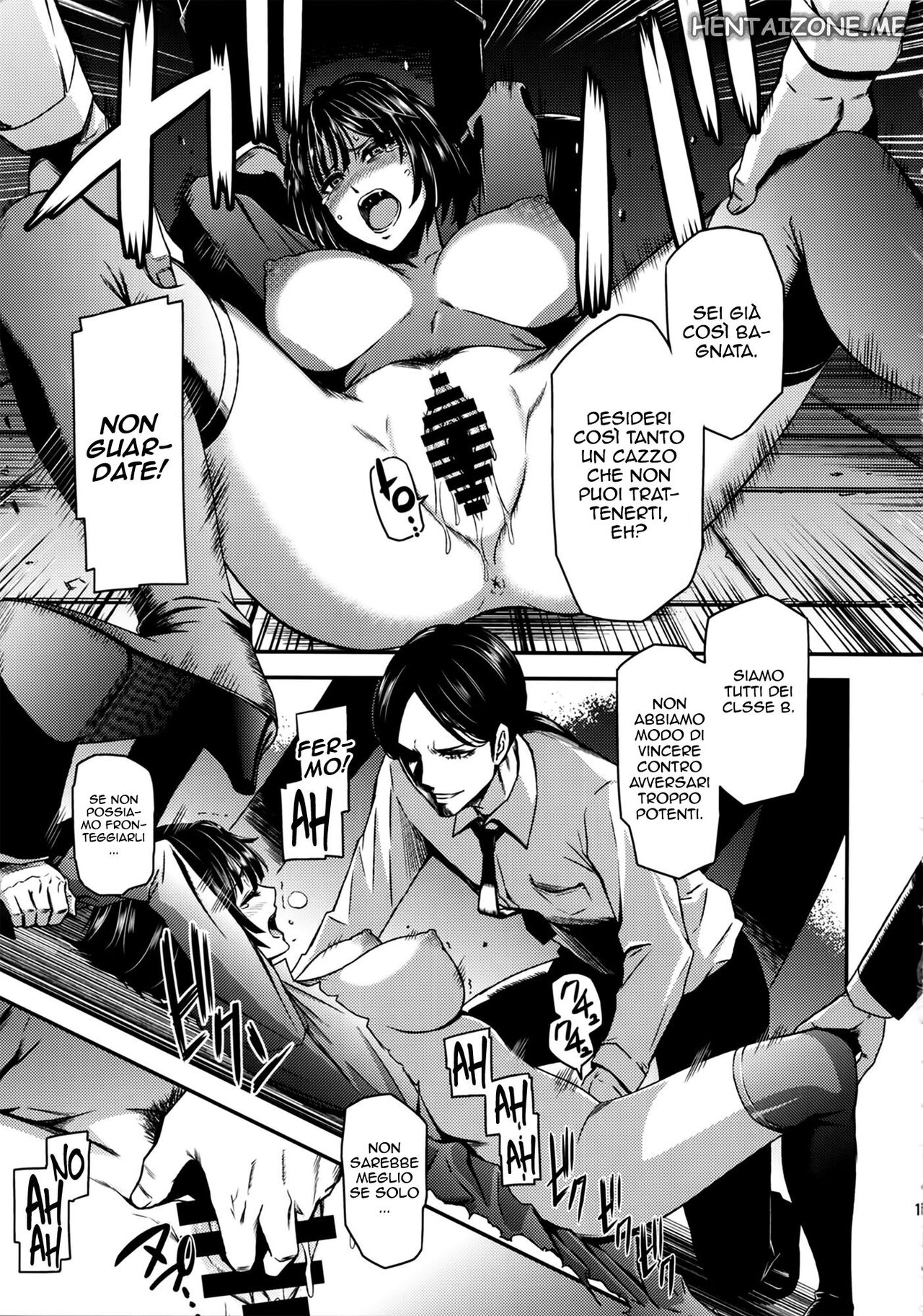 (C88) [Kiyosumi Hurricane (Kiyosumi Hurricane)] ONE-HURRICANE - Toraware no Fubuki | Ipnosi (One Punch Man) [Italian] image number 12