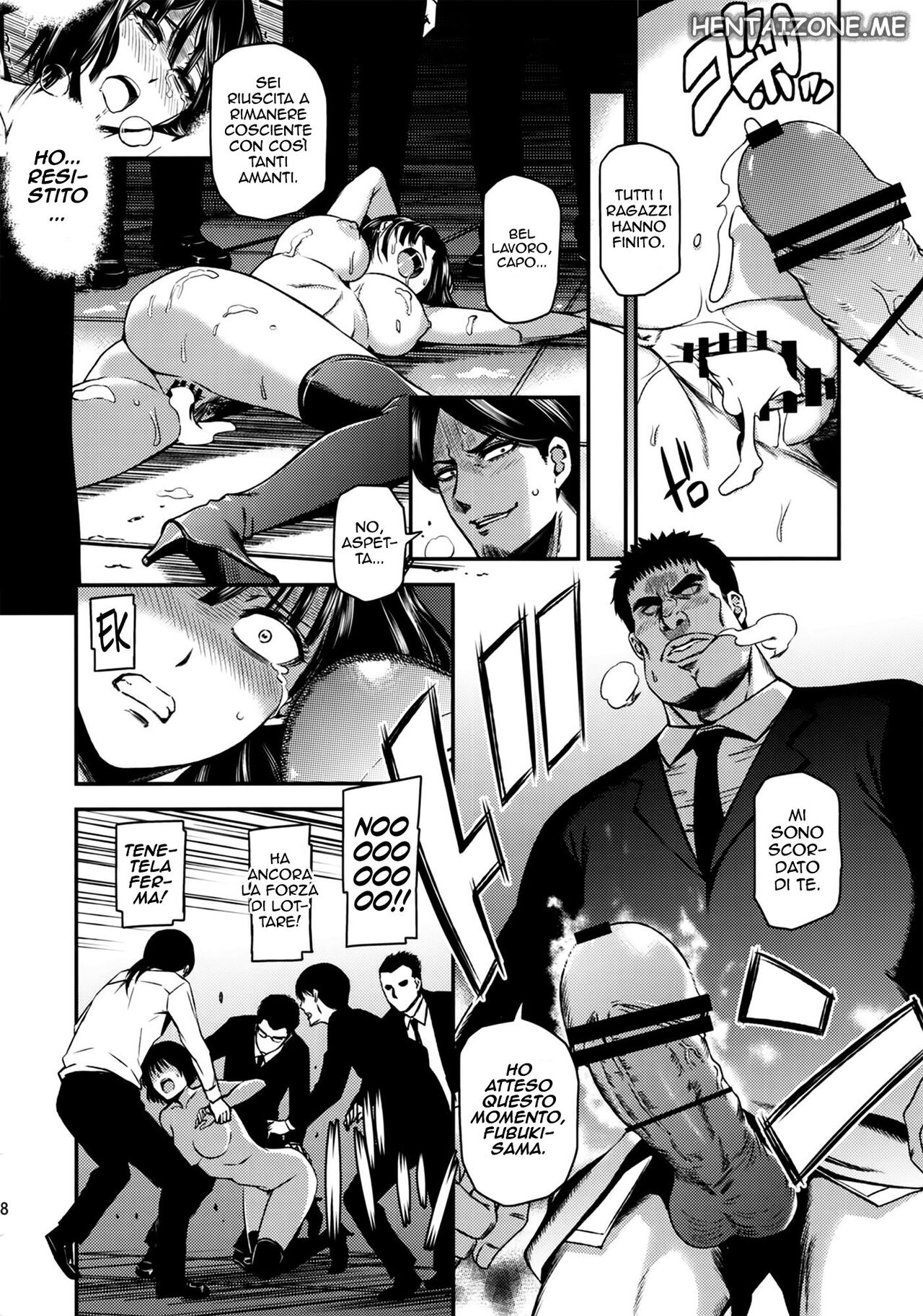 (C88) [Kiyosumi Hurricane (Kiyosumi Hurricane)] ONE-HURRICANE - Toraware no Fubuki | Ipnosi (One Punch Man) [Italian] image number 19