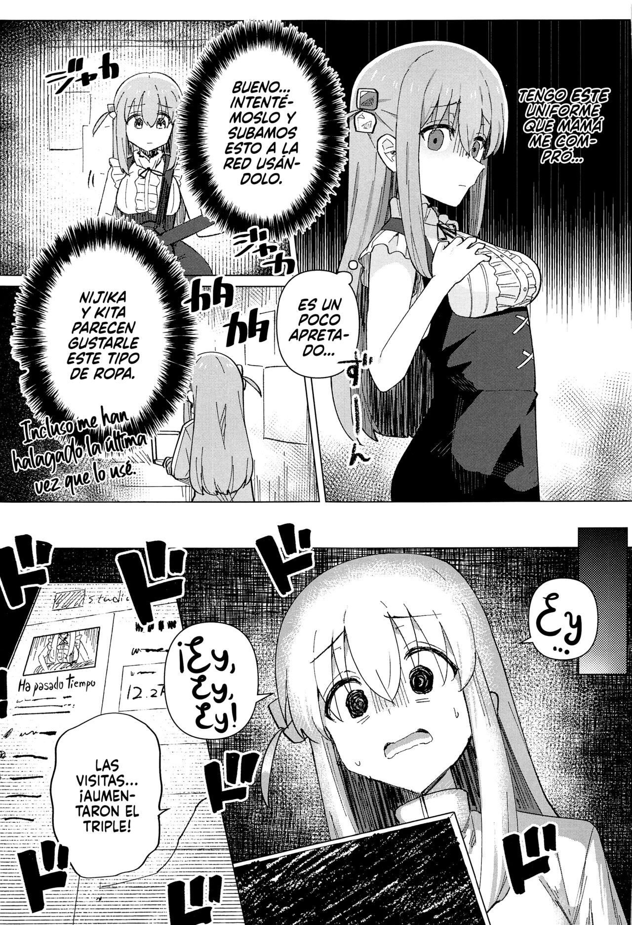 (C101) [Yakitori Teishoku (Toriyaro)] Shounin Yokkyuu | Hambre de Likes (Bocchi the Rock!) [Español] [AJubbz + Xzosk] image number 6