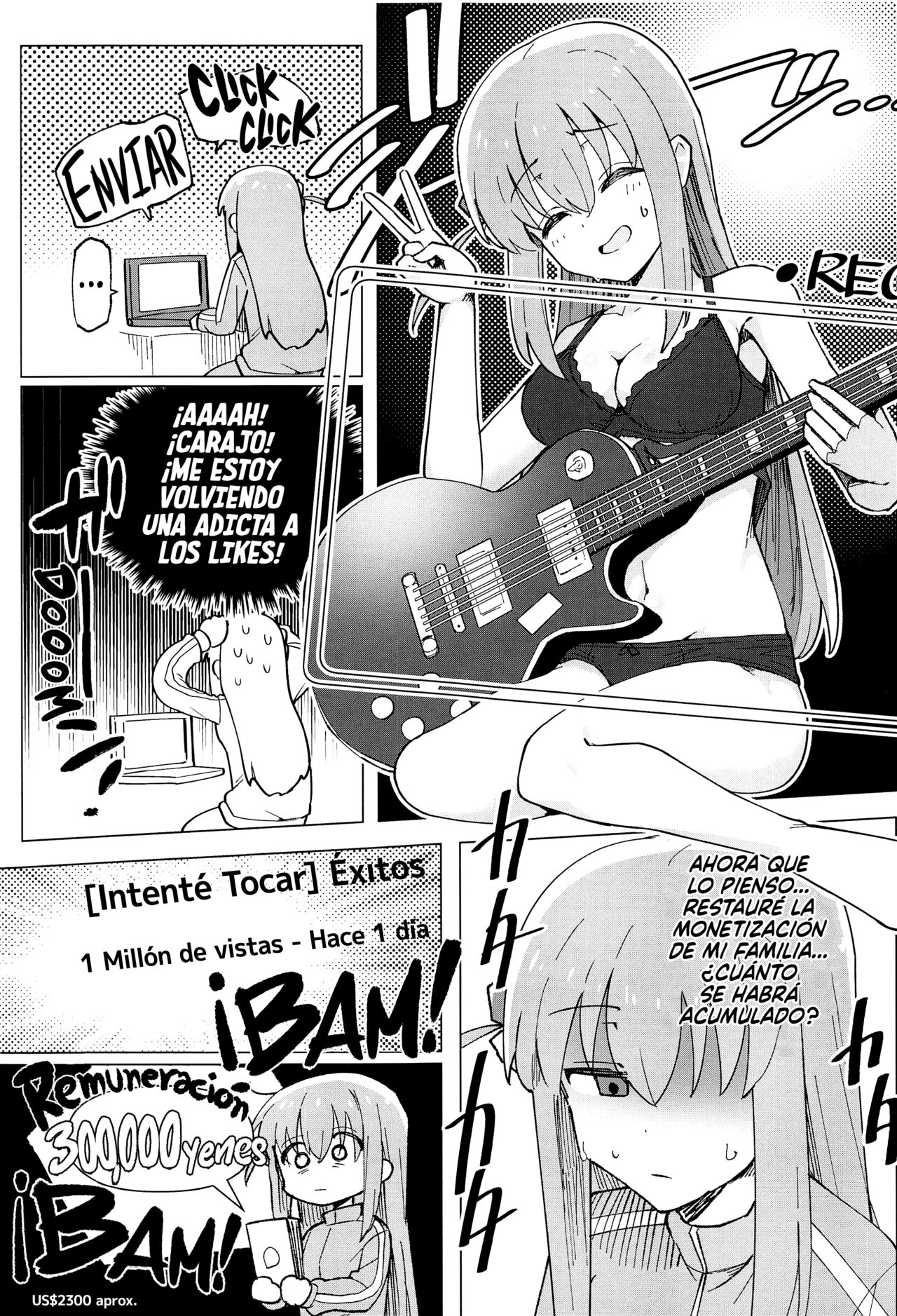 (C101) [Yakitori Teishoku (Toriyaro)] Shounin Yokkyuu | Hambre de Likes (Bocchi the Rock!) [Español] [AJubbz + Xzosk] image number 8