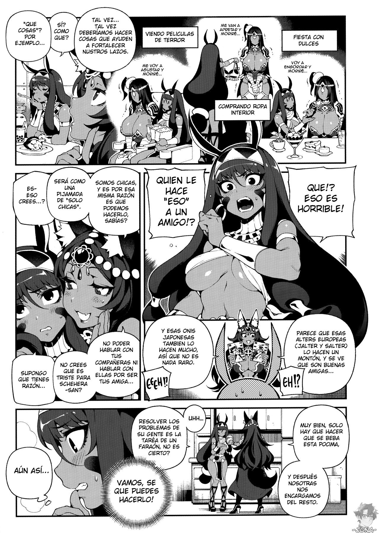 (C96) [Bear Hand (Fishine, Ireading)] CHALDEA MANIA - Trio Brown (Fate/Grand Order) [Spanish] [Doujin Choco-Casters] image number 6