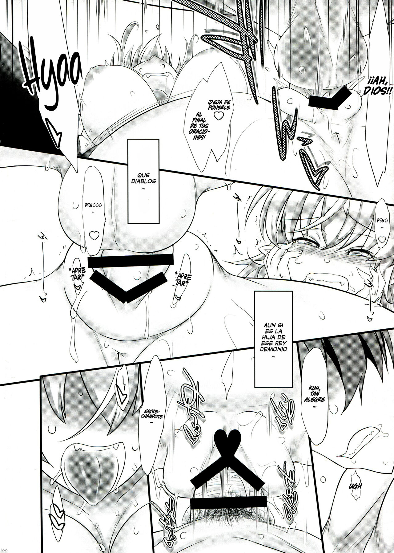 (C85) [Kinbou Sokai (Konmori)] Maou no Musume-san wa Jikaku ga Tarinai You desu. (Yuusha ni Narenakatta Ore wa Shibushibu Shuushoku wo Ketsui Shimashita.) [Spanish] [HGnF & Slarka] 이미지 번호 22