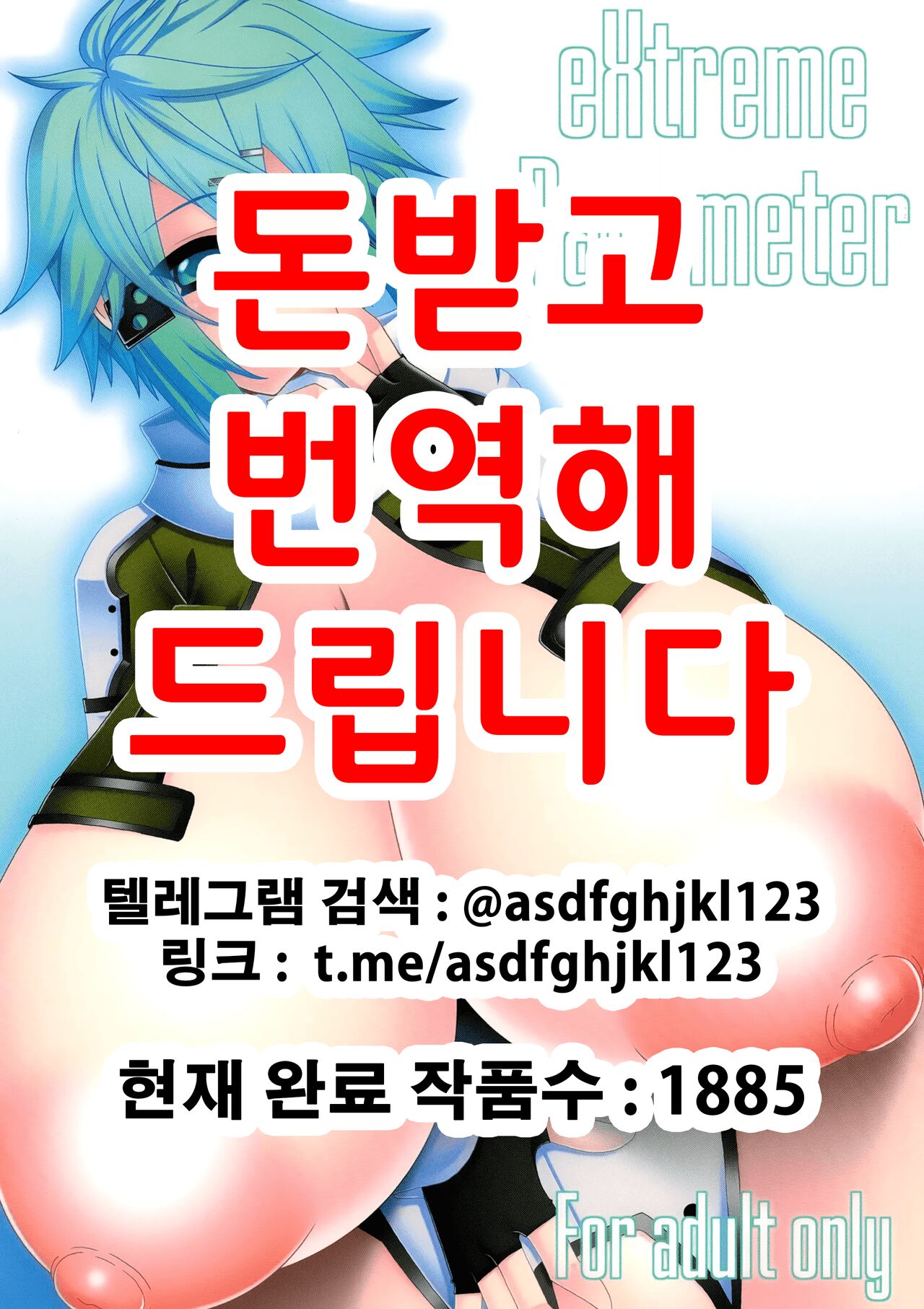 [elflite (Agata Akira)] eXtreme Parameter (Sword Art Online) [Korean] [Digital] 이미지 번호 1