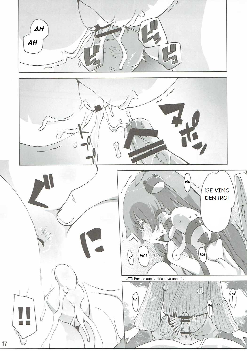 (C90) [Momo Ego (Kei Jiei)] Sanae Hamaru (Touhou Project) [Spanish] image number 16