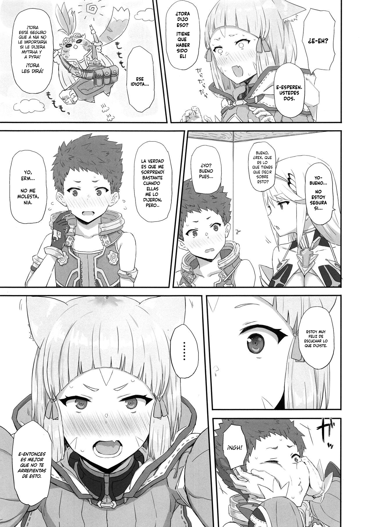 (COMIC1☆13) [Gomuhachi (Gomu)] Watashi no Omoi o Anata ni... (Xenoblade 2) [Spanish] [NekoCreme] numero di immagine  4