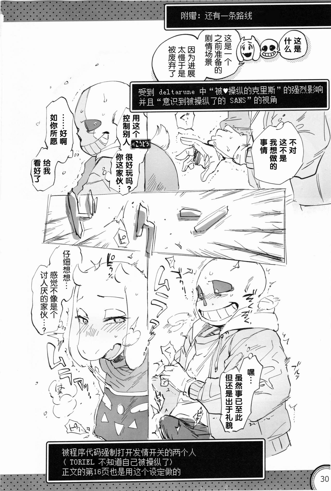 (Chou Kimi no Sentaku 2022) [Nambokuya (Namboku)] Kabe no Ana (Undertale) [Chinese] [ZX个人汉化] numero di immagine  30