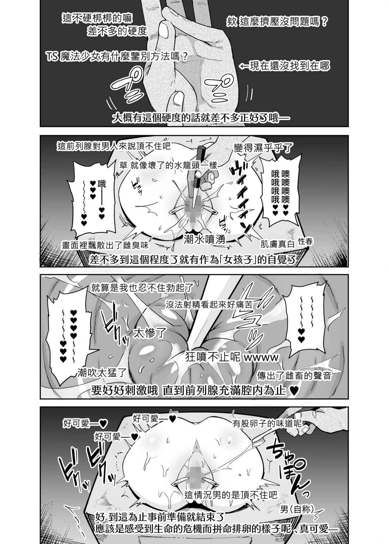 [I'm moralist (Yanagihara Mitsuki, InuSamrai, Kanimura Ebio)] TS Mahou Shoujo Chevalier-chan no Omanko wa Zenritsusen ga Nokotte iru kara Kitsukute Binkan tte Maji desu ka!? [Chinese] [瑞树汉化组] image number 30