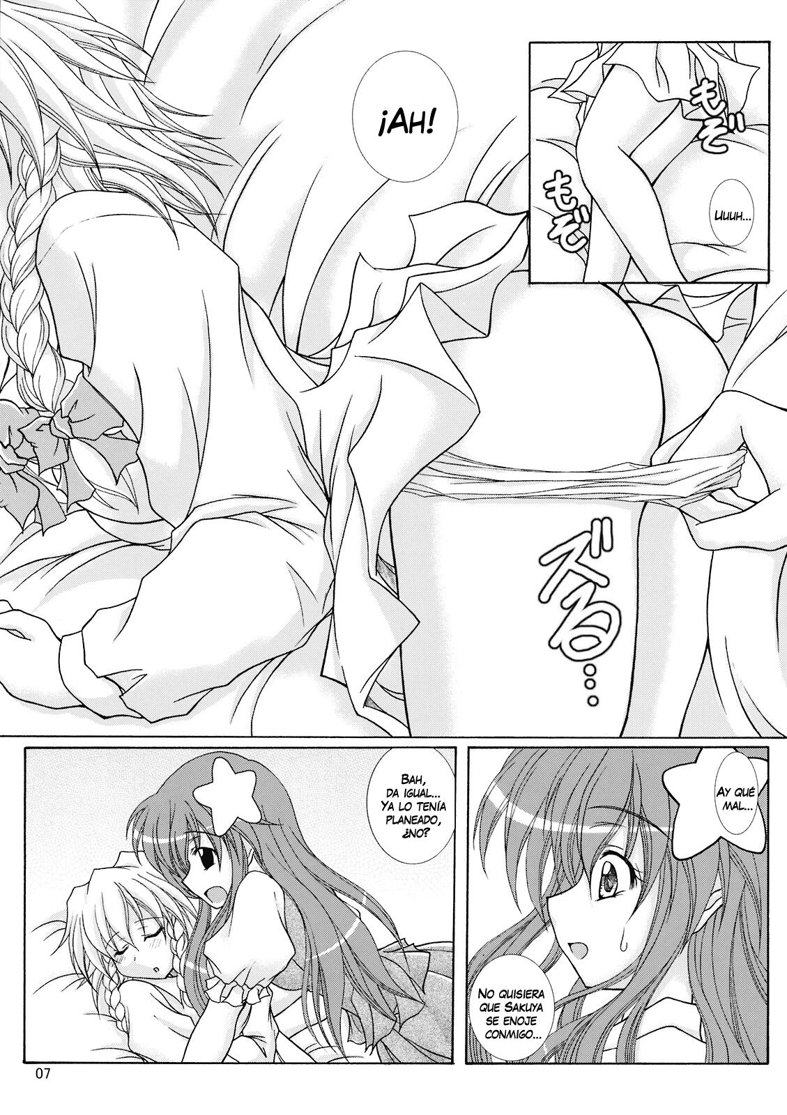 (Reitaisai 6) [Mist Mysterisia (Fujitsu Akira)] Dokidoki Maid Shinpan (Touhou Project) [Spanish] [Biblioteca Yuri] 画像番号 6