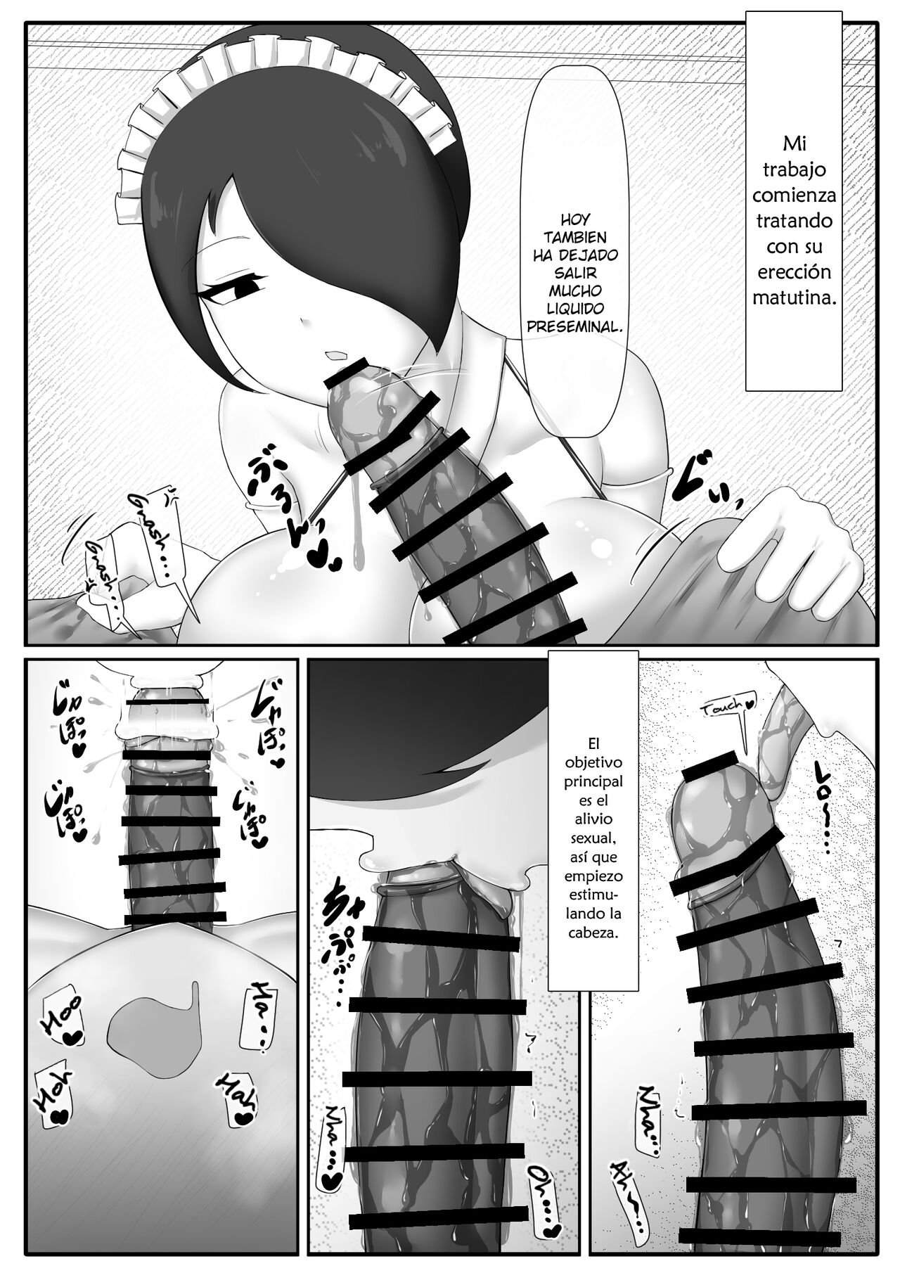 [sirosoil] Futa Ojou-sama no Asadachi o Muhyoujou Maid ga Sei Shori Suru Manga [Spanish] [Lanerte] numero di immagine  5