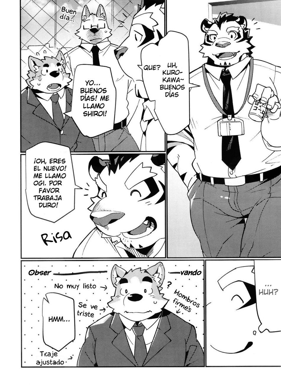 (Kemoket 8) [Dabo (Syukouakanaru)] Shiroi-kun no Shakai Kengaku 2 | Shirois Public Investigation 2 [Spanish] [Miyagi-sensei] image number 6