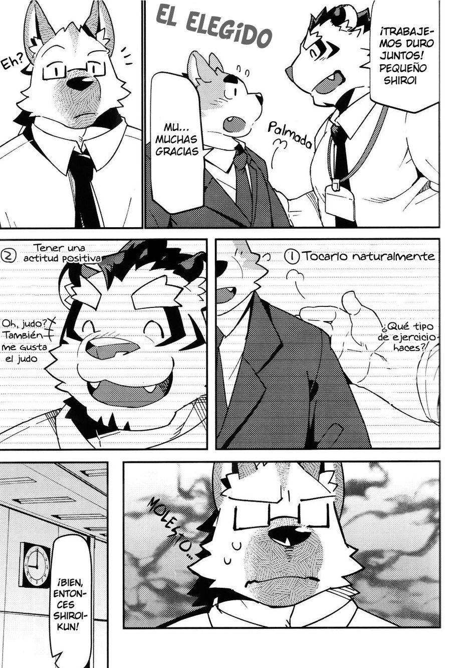 (Kemoket 8) [Dabo (Syukouakanaru)] Shiroi-kun no Shakai Kengaku 2 | Shirois Public Investigation 2 [Spanish] [Miyagi-sensei] image number 7