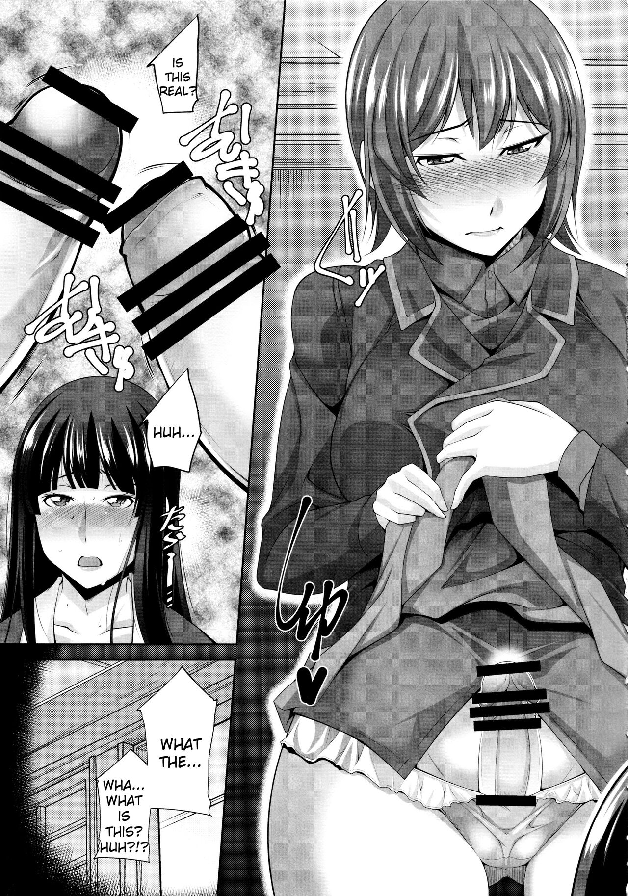 (C96) [Manamagu (zen9)] Okaa-san Watashi-tachi Ochinchin Haechatta. (Girls und Panzer) | Mom... We Grew a Penis! (Girls und Panzer) [English] [racoonball] 图片编号 7