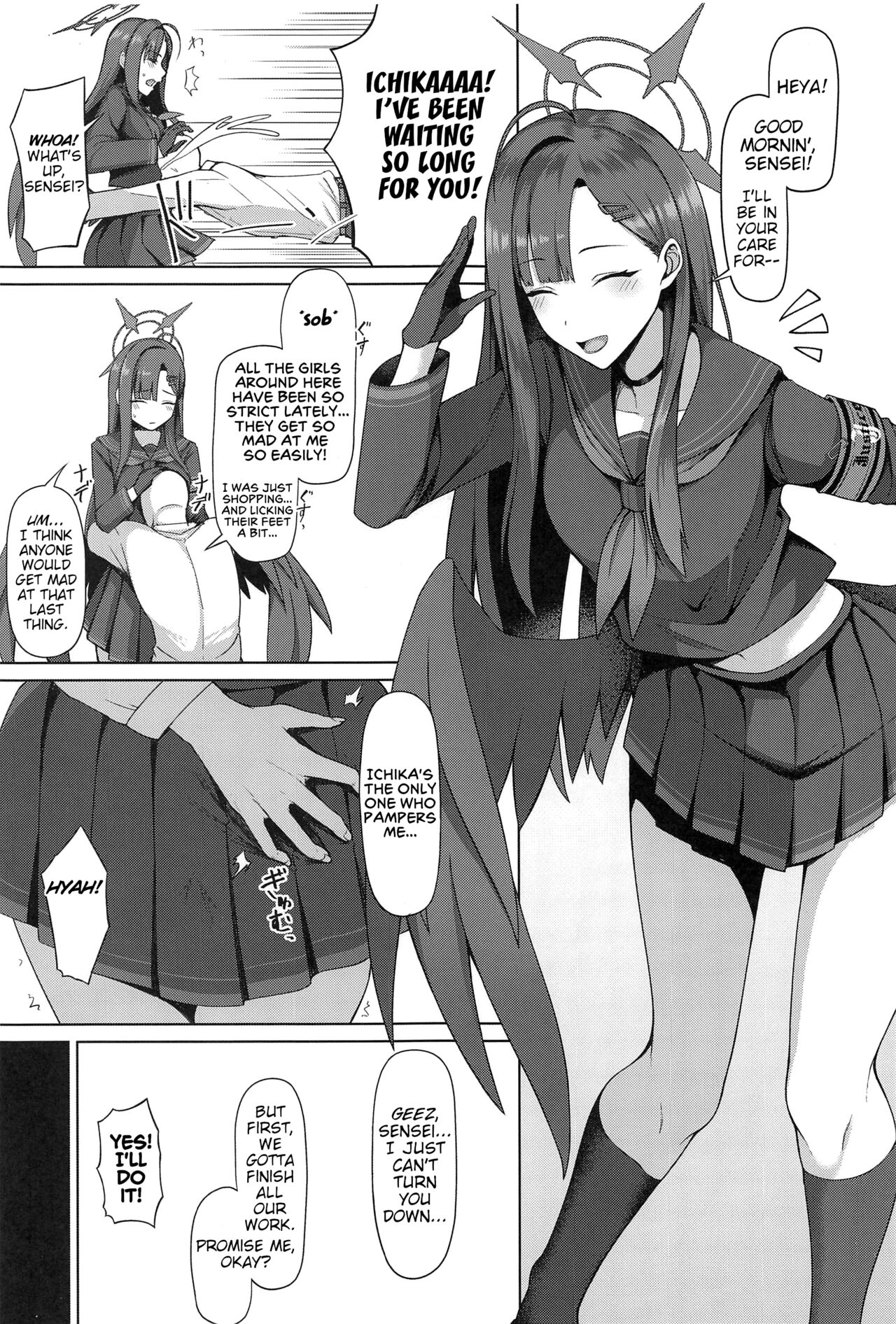 (Sanctum Archive chapter.2) [Hozuriya (Housubaru)] Sensei wa Shouganai Hitossu ne. ｜ Sensei, you're just so hopeless, aren't you? (Blue Archive) [English] [ShinyTL] Bildnummer 2