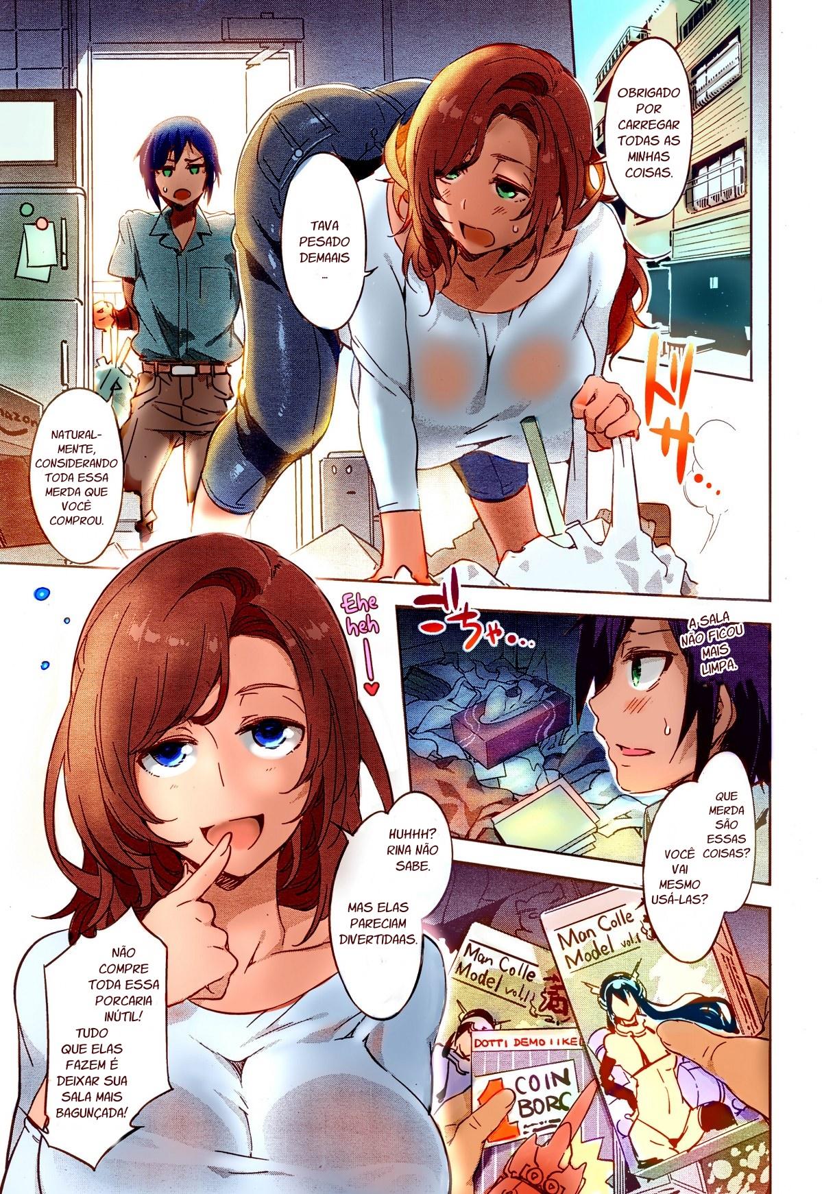 [Mizuryu Kei] Tonari no Rina-san | MInha Vizinha Rina (Comic Megastore Alpha 2014-11) [Portuguese-BR] [Rai Staz] [Colorized] imagen número 4