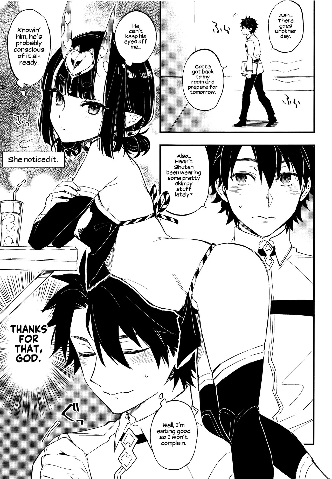 (C96) [Junjou Harinezumi (Kaguyuzu)] Cosplay Shuten-chan to Manatsu no Yo no Yume | A Midsummer Night's Dream with Shuten in Cosplay (Fate/Grand Order) [English] [Shiromaru] Bildnummer 3