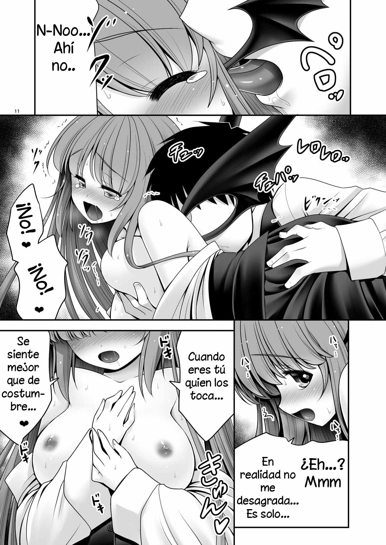 Yosutebito na Mangakaki (Tomoki Tomonori)] Teaching a Naïve Demon Girl The Basics (Touhou Project) [Spanish] numero di immagine  8