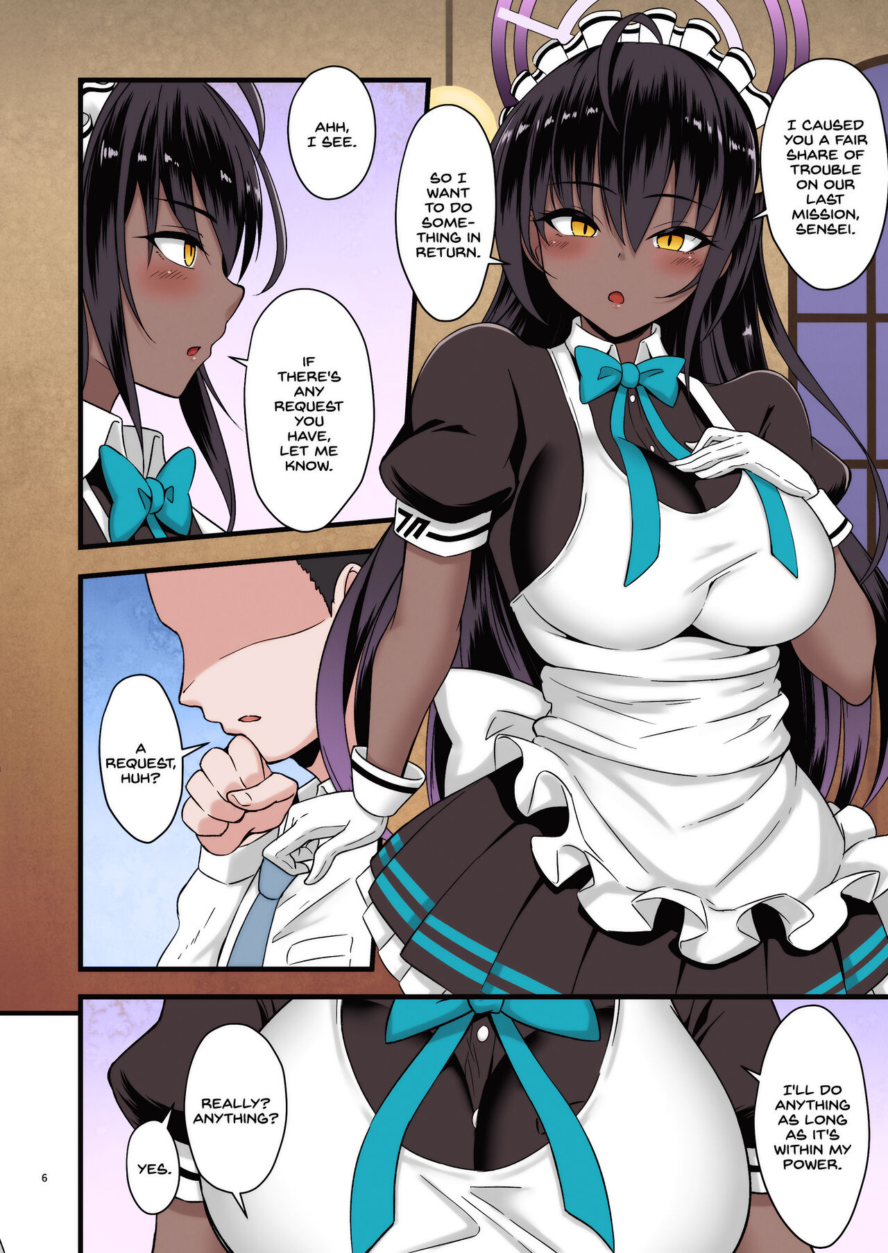 [ZENMAIN (Nejiro)] Sweet Karin -Gohoushi wa Heiten no Ato de- (Blue Archive) [English] [SDTLs] [Colorized] [Digital] image number 6