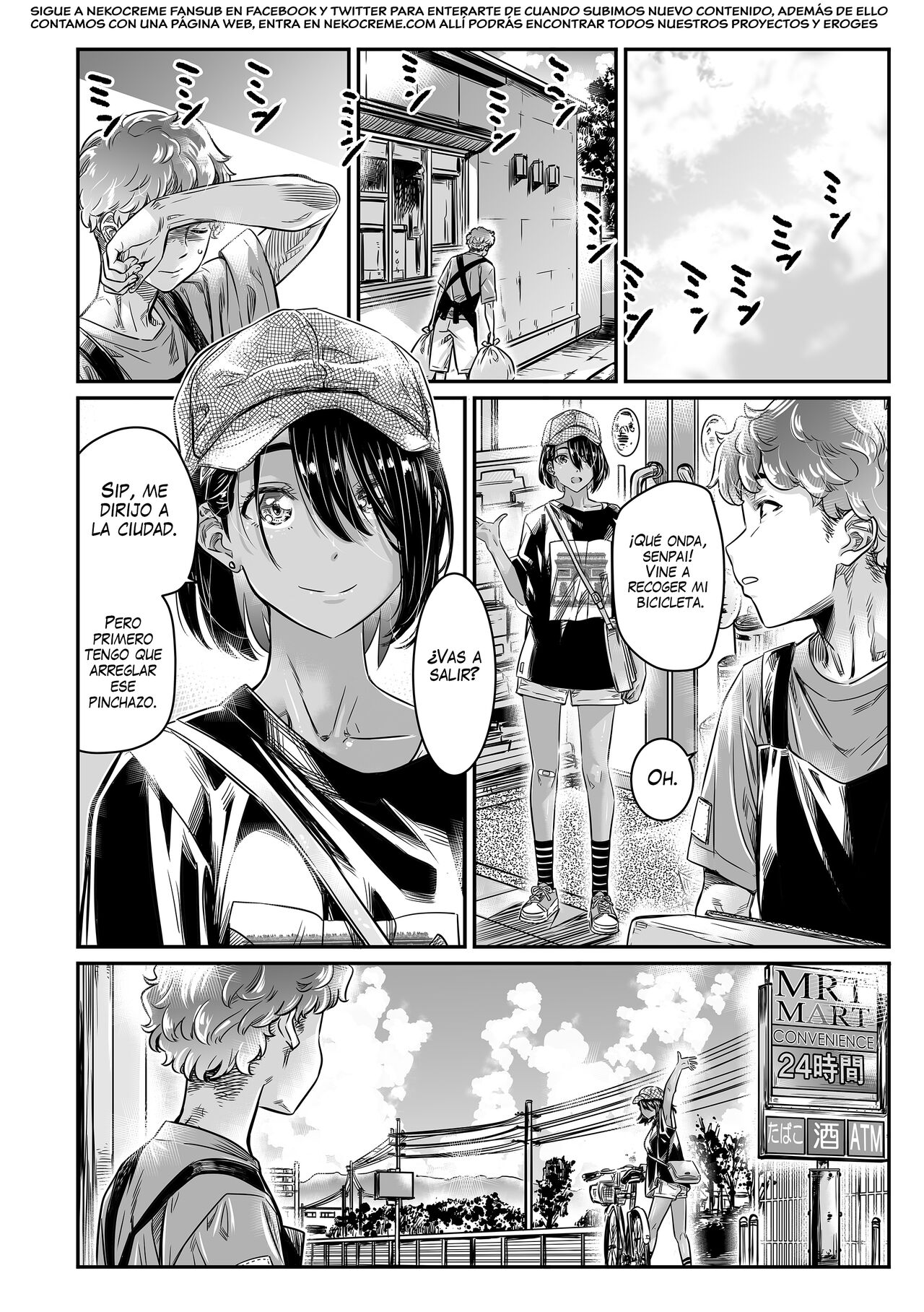 [Burning Shimai (MARUTA)] Hiyake no Bitch Shoujo wa, Doutei no Senpai o Yagai Sex ni Sasou | Una Exhibicionista Bronceada Invita a su Senpai Virgen a Tener Sexo al Aire Libre [Spanish] [NekoCreme] 图片编号 7