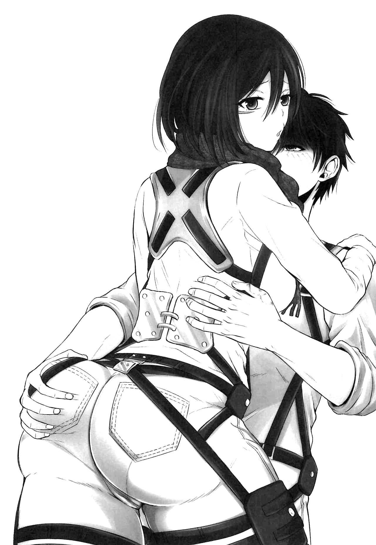 (C96) [Pucchu (Echigawa Ryuuka)] Ano Hi no Shounen Shoujo | El chico y la chica de aquel día (Shingeki no Kyojin) [Spanish] [Mr. Nugget] 图片编号 2