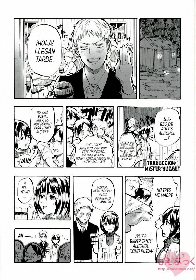 [Haicara (Yukiko)] Muchi na Watashi ni Amai Kiss o (Shingeki no Kyojin) [Spanish] [Mr. Nugget] image number 6