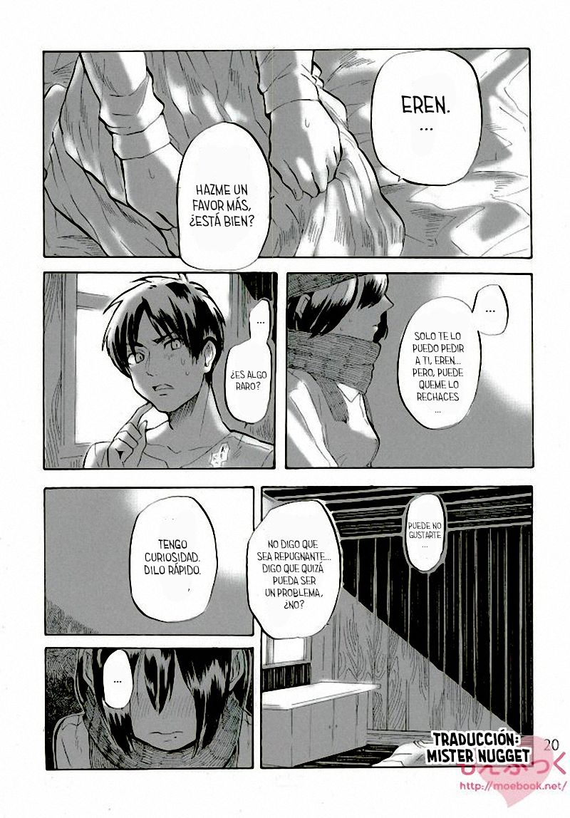 [Haicara (Yukiko)] Muchi na Watashi ni Amai Kiss o (Shingeki no Kyojin) [Spanish] [Mr. Nugget] image number 19