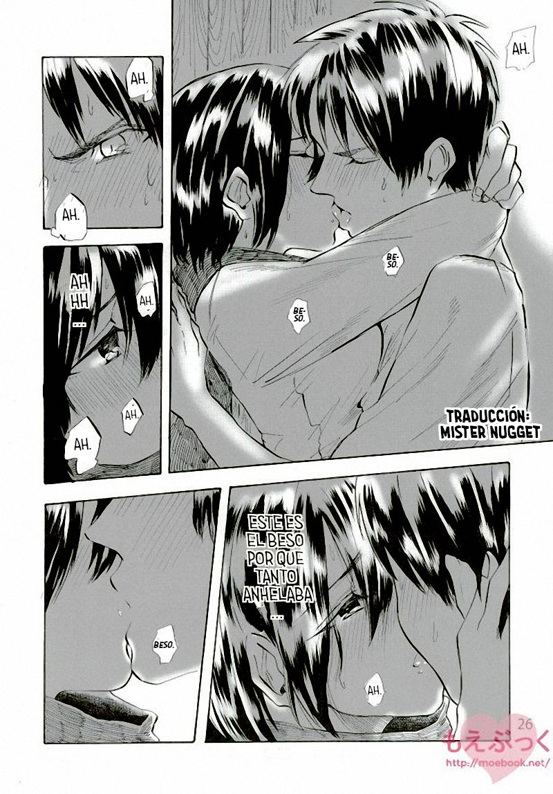 [Haicara (Yukiko)] Muchi na Watashi ni Amai Kiss o (Shingeki no Kyojin) [Spanish] [Mr. Nugget] image number 25