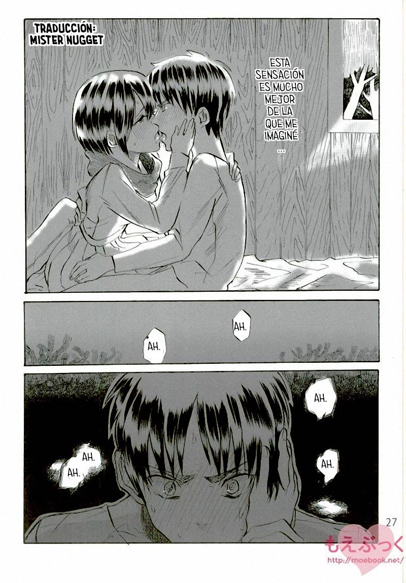 [Haicara (Yukiko)] Muchi na Watashi ni Amai Kiss o (Shingeki no Kyojin) [Spanish] [Mr. Nugget] image number 26