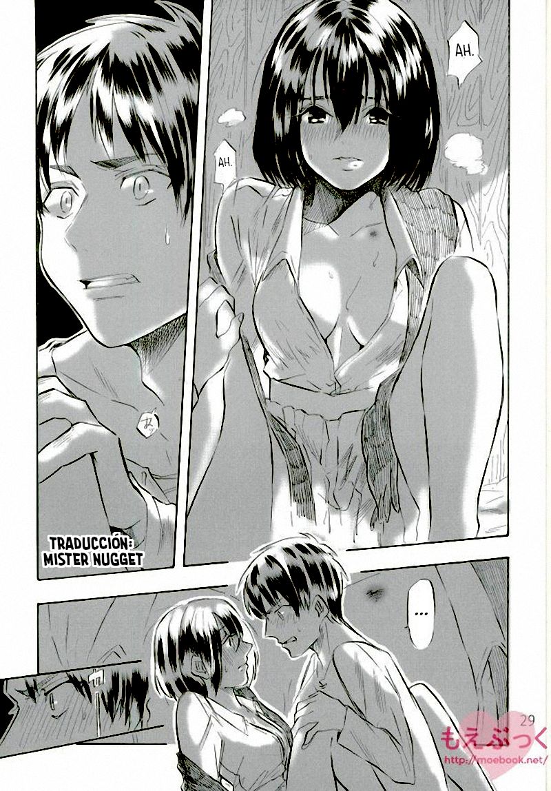 [Haicara (Yukiko)] Muchi na Watashi ni Amai Kiss o (Shingeki no Kyojin) [Spanish] [Mr. Nugget] image number 28