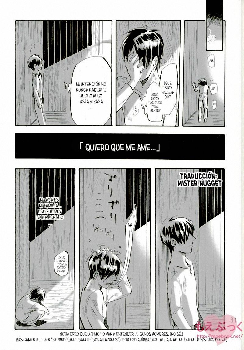 [Haicara (Yukiko)] Muchi na Watashi ni Amai Kiss o (Shingeki no Kyojin) [Spanish] [Mr. Nugget] image number 30