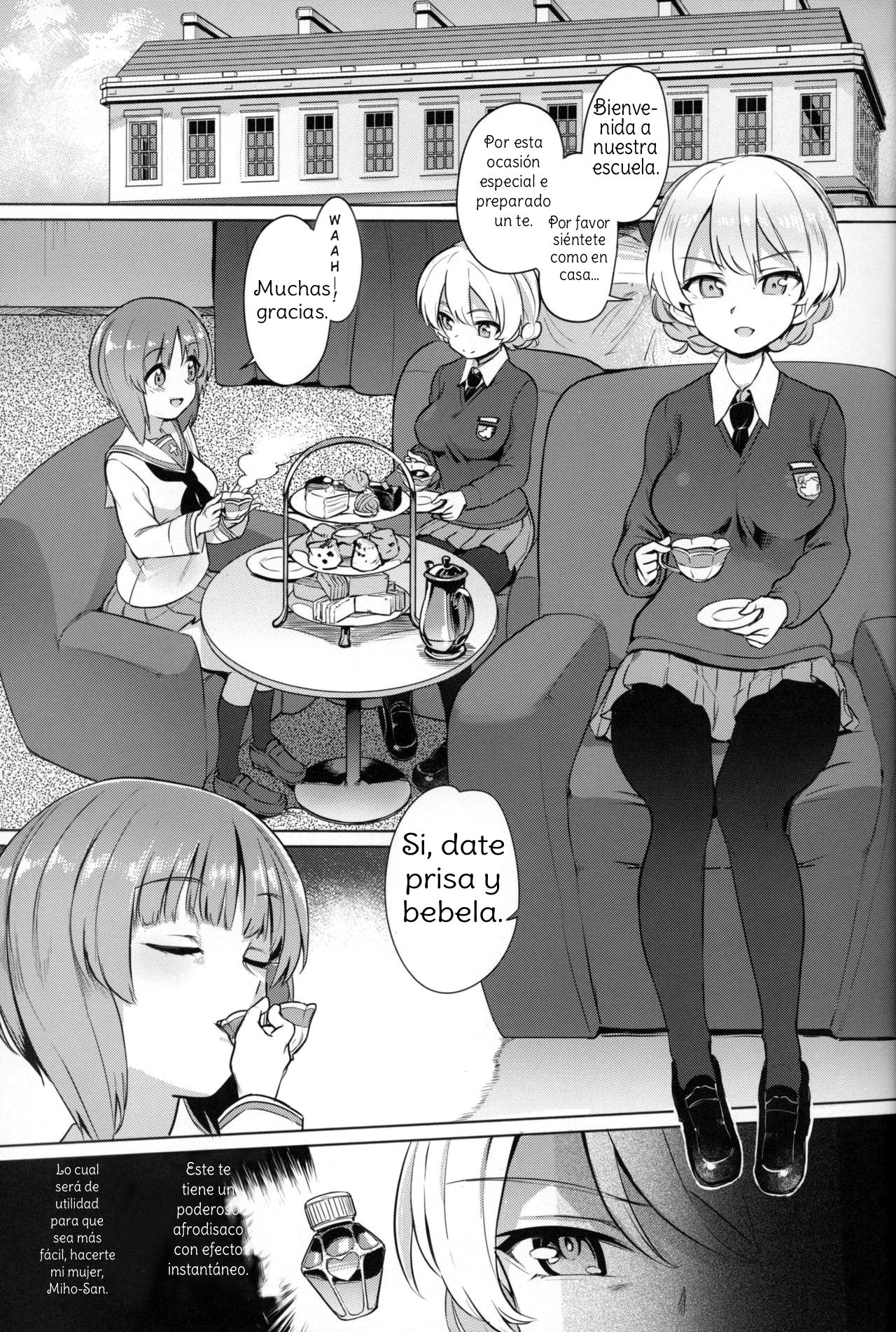 Yakitate Jamaica (Aomushi)] Chinpo Yakuza Miporin 4 Koucha Kairaku Choukyou Hen Chinpo Yakuza Miporin 4 Black Tea Slave Training (Girls und Panzer) Spanish 画像番号 2