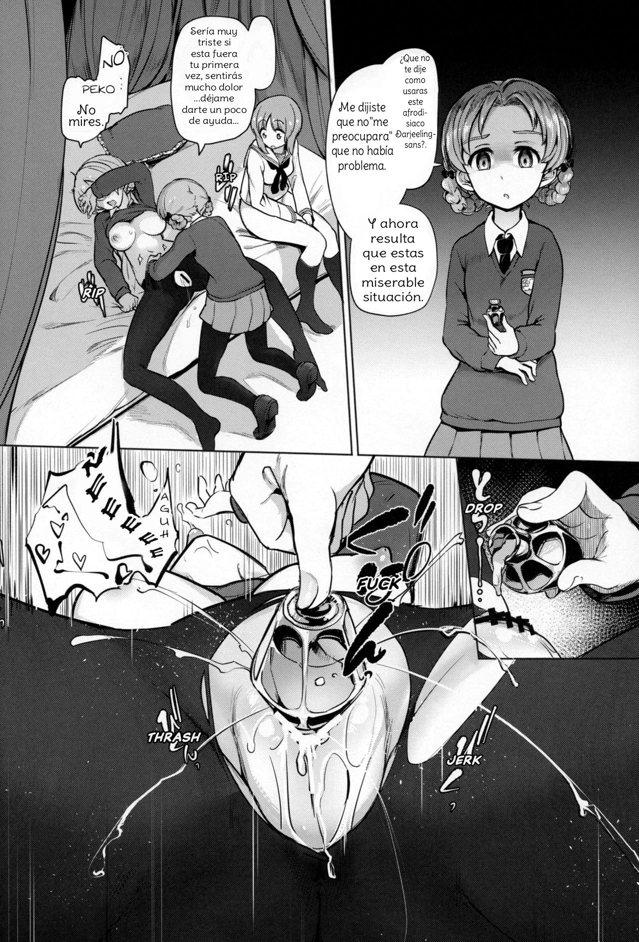 Yakitate Jamaica (Aomushi)] Chinpo Yakuza Miporin 4 Koucha Kairaku Choukyou Hen Chinpo Yakuza Miporin 4 Black Tea Slave Training (Girls und Panzer) Spanish 画像番号 11