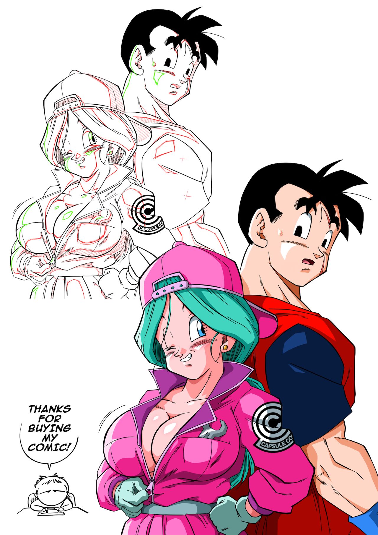 [Yamamoto] Lost of sex in this Future! - BULMA and GOHAN (Dragon Ball Z) [Chinese] [Decensored] [無修大濕] 17eme image