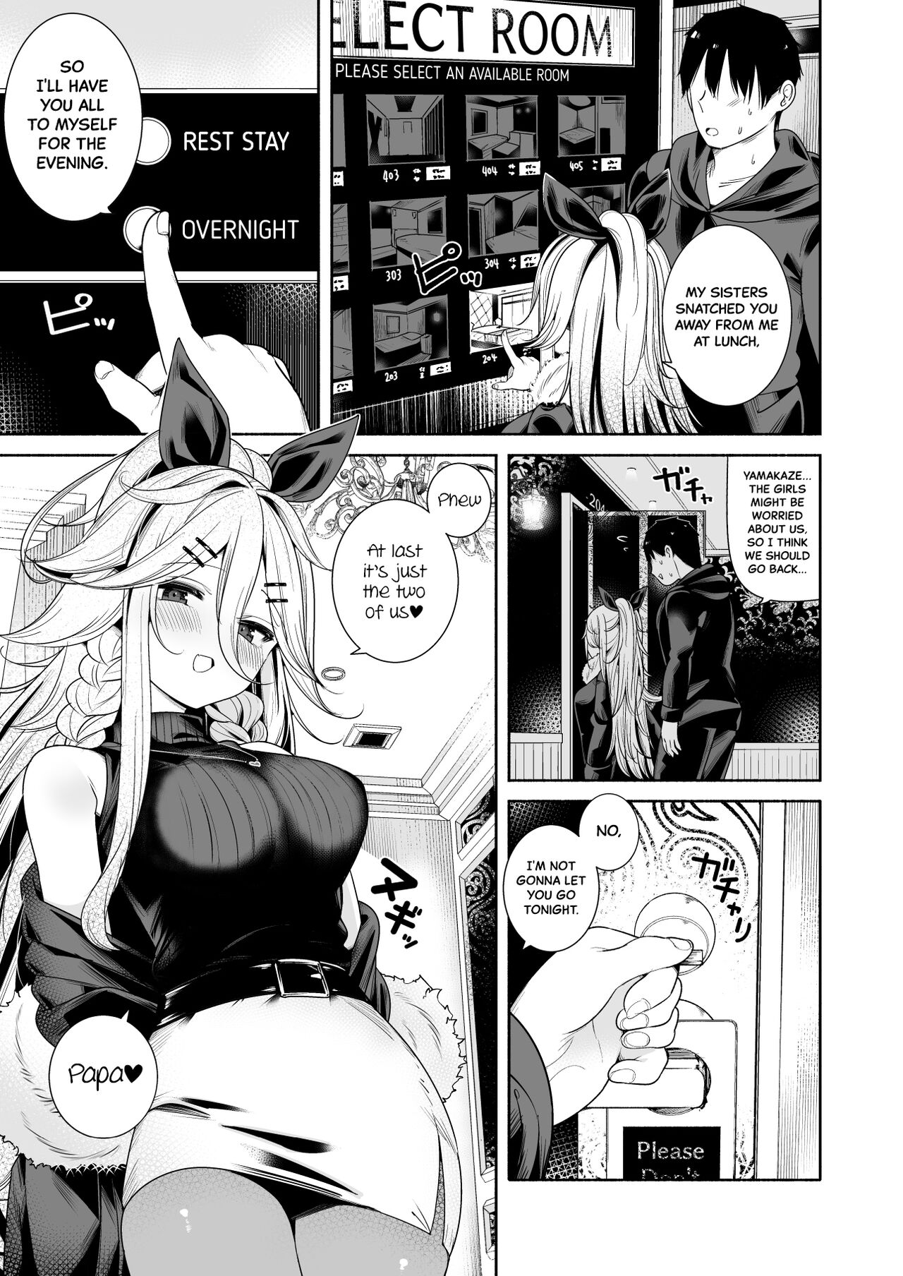 [Toto-taste (Suzuki Toto)] Yamakaze-chan to LoveHo de Icha Love Kozukuri Sex | Lovey-dovey Baby-making Sex with Yamakaze at a Love Hotel (Kantai Collection -KanColle-) [English] [Black Grimoires] [Digital] imagen número 10