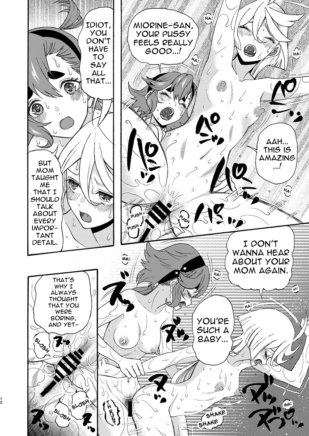 [KNIFE EDGE (Hoshitsuki Neon.)] Majo Ku Kisetsu ni Otome wa Tsuibamu | Picking At a Young Woman During Witch Eating Season (Gundam The Witch from Mercury) [English] {Doujins.com} [Digital] imagen número 12