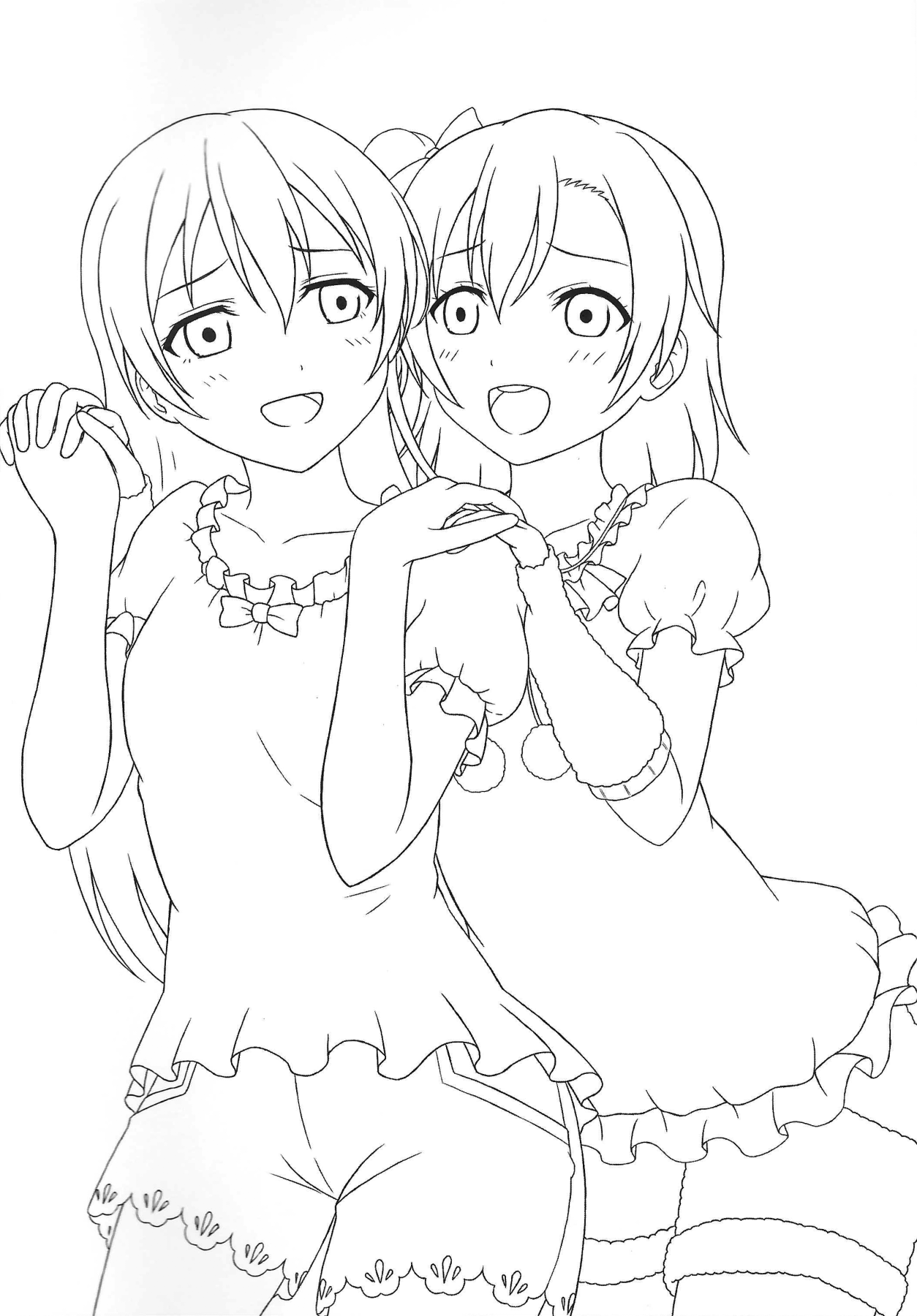 (Zutto! Zutto! Issho da yo!) [64bit Spectrum (Kisaragi Neon)] Haeteru Honoka-san to Umi-san ga Sukebe suru Hon (Love Live!) image number 3