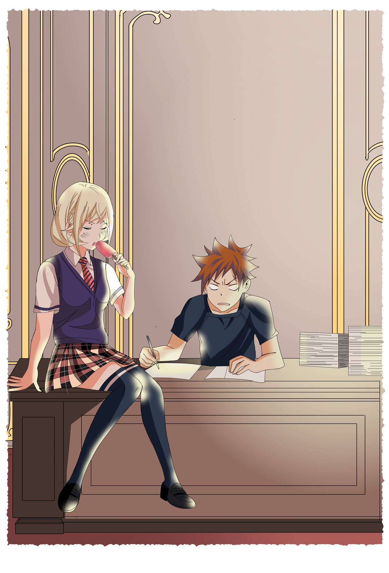 [ Hiyori chan] Soma and Erina summer vacation(Shokugeki no Soma) Bildnummer 11