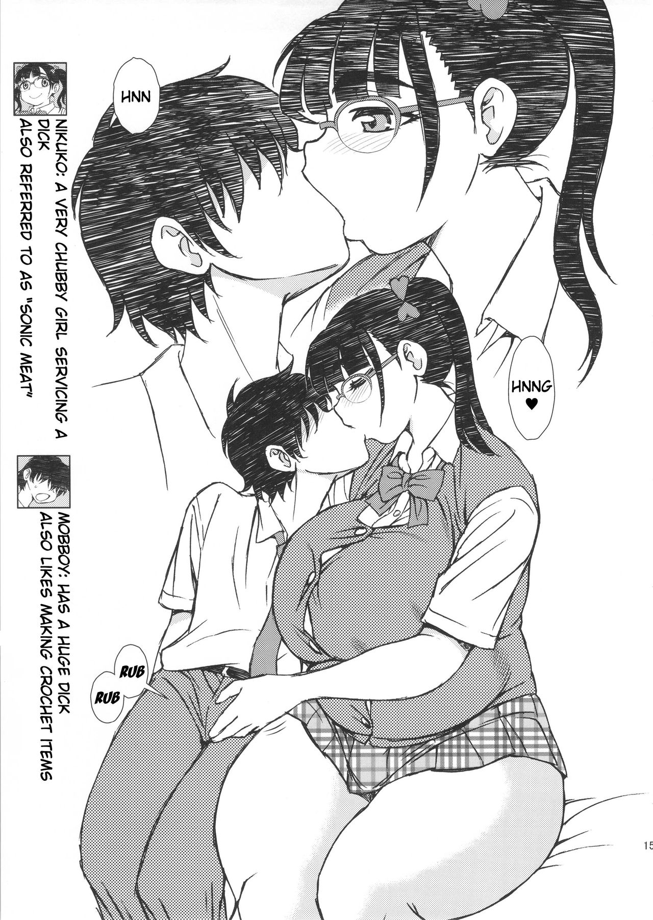 (C90) [BlueMonday (Shinozaki Rei)] Oshiete! Nikuko Otako (Oshiete! Galko-chan) [English] [Clawhammer] (Decensored) image number 15