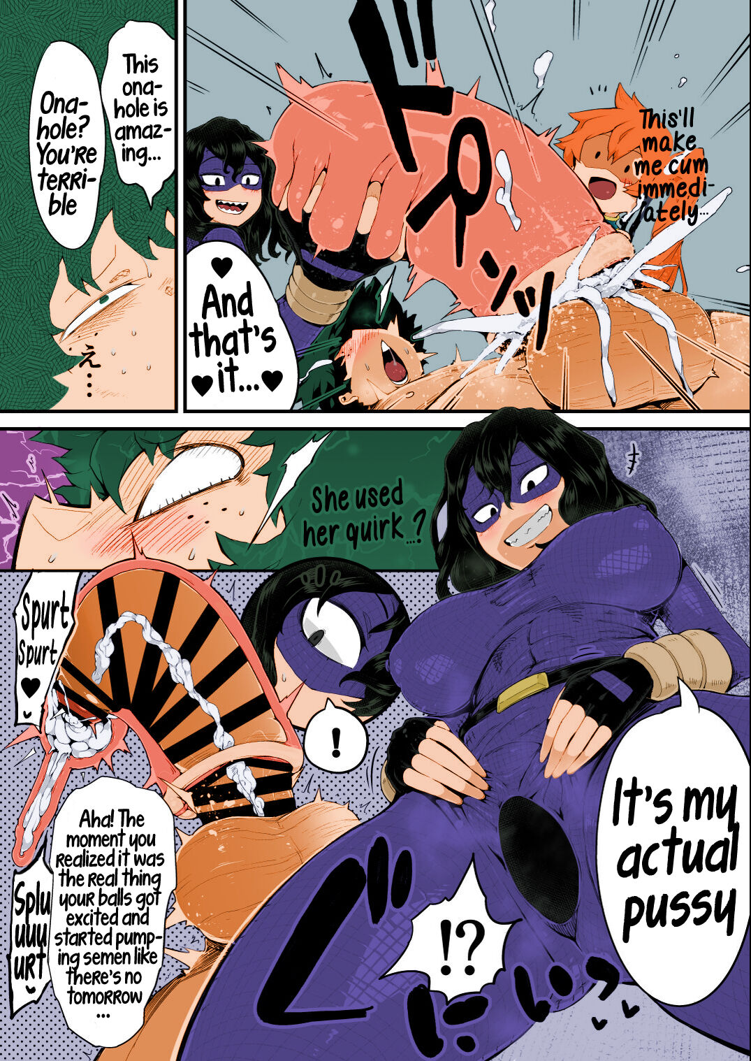 [slime_eer (Nutaunagi)] Boku to Nottori Villain Nakademia Vol. 4 | My, and the body-snatcher villain's Creampiedemia Vol. 4 (Boku no Hero Academia) [English] [Hikari no Kaze] [Colorized Miss One Life] [Digital] [Continues 1/3] image number 8