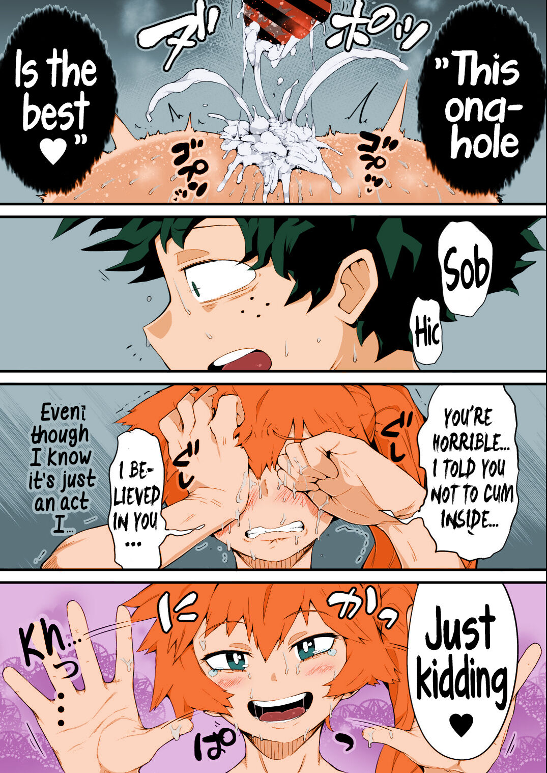 [slime_eer (Nutaunagi)] Boku to Nottori Villain Nakademia Vol. 4 | My, and the body-snatcher villain's Creampiedemia Vol. 4 (Boku no Hero Academia) [English] [Hikari no Kaze] [Colorized Miss One Life] [Digital] [Continues 1/3] image number 14