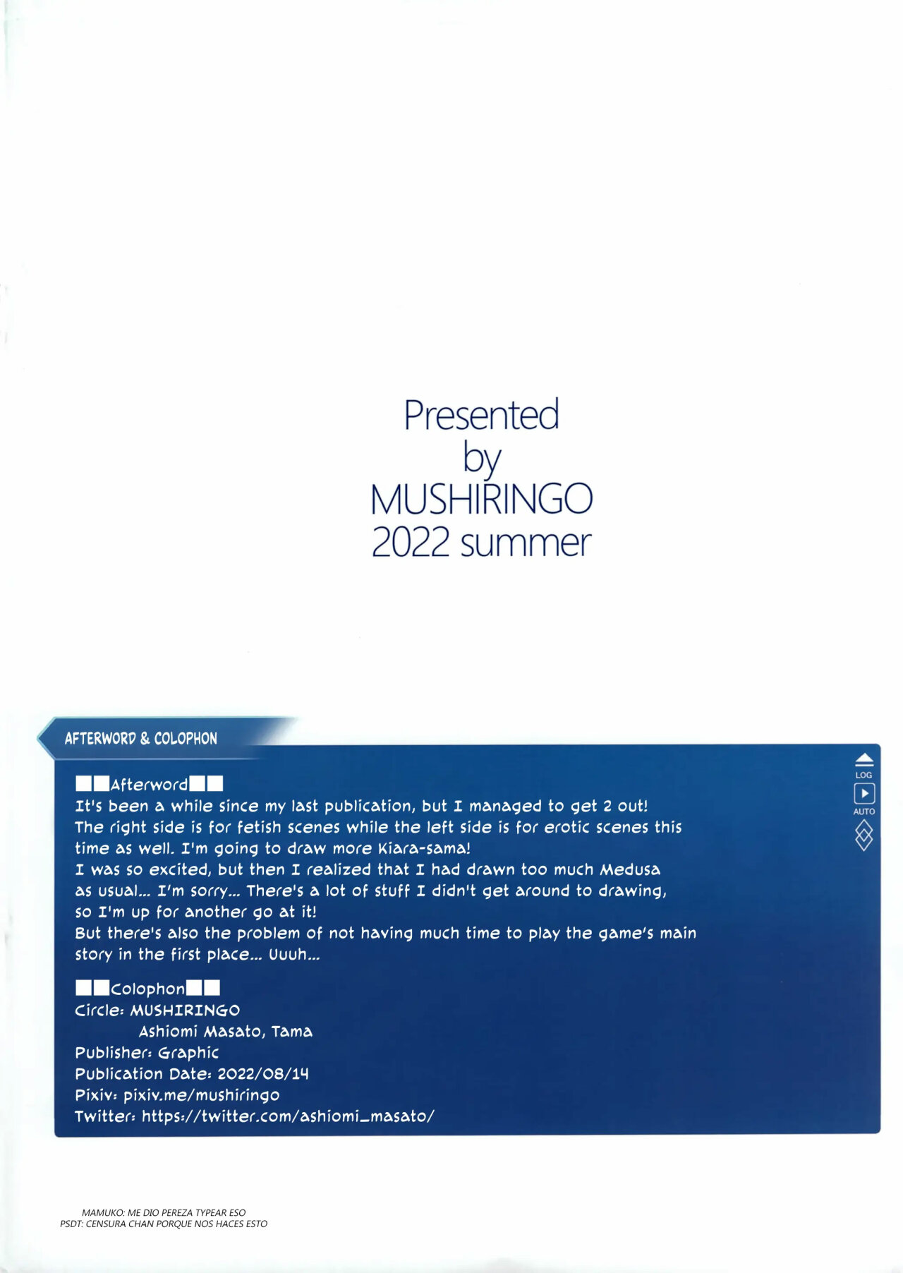 (C100) [MUSHIRINGO (Ashiomi Masato)] Itsudemo Servant! 2 (Fate/Grand Order) [Spanish] 画像番号 20