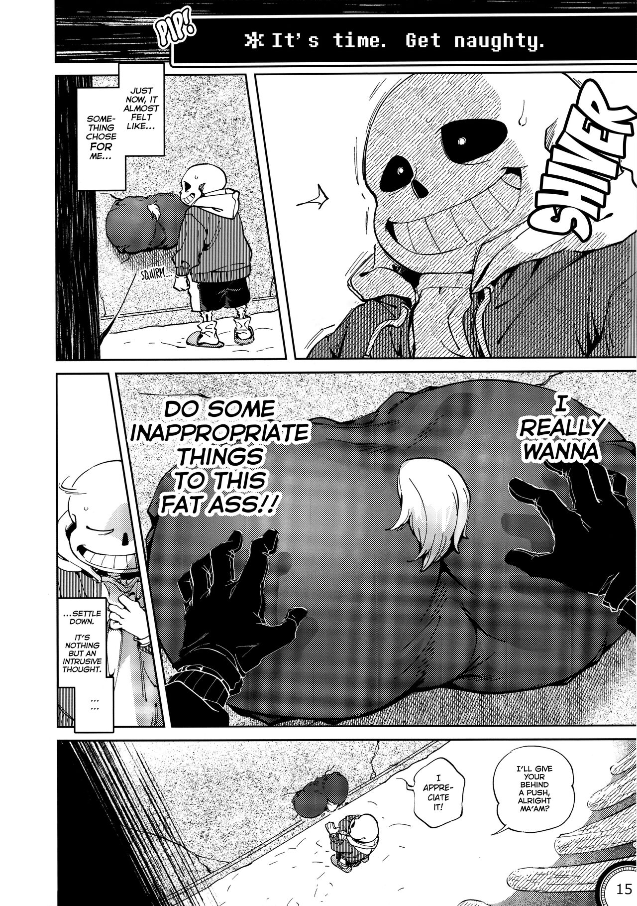 (Chou Kimi no Sentaku 2022) [Nambokuya (Namboku)] Kabe no Ana | Hole in the Wall (Undertale) [English] 画像番号 15
