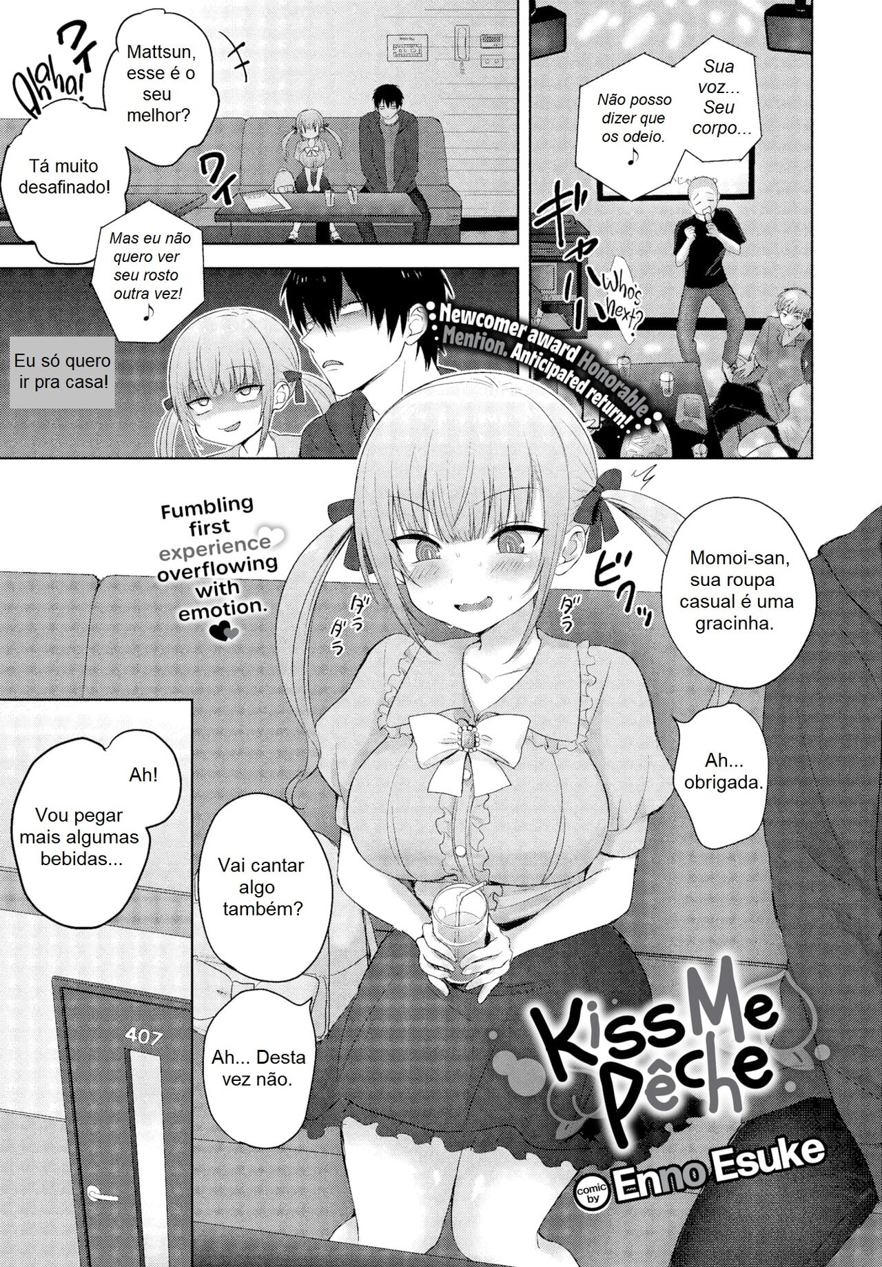 [Toono Esuke] Kiss Me Peche (Comic Bavel 2023-03) [Portuguese-BR] [Digital] Bildnummer 1