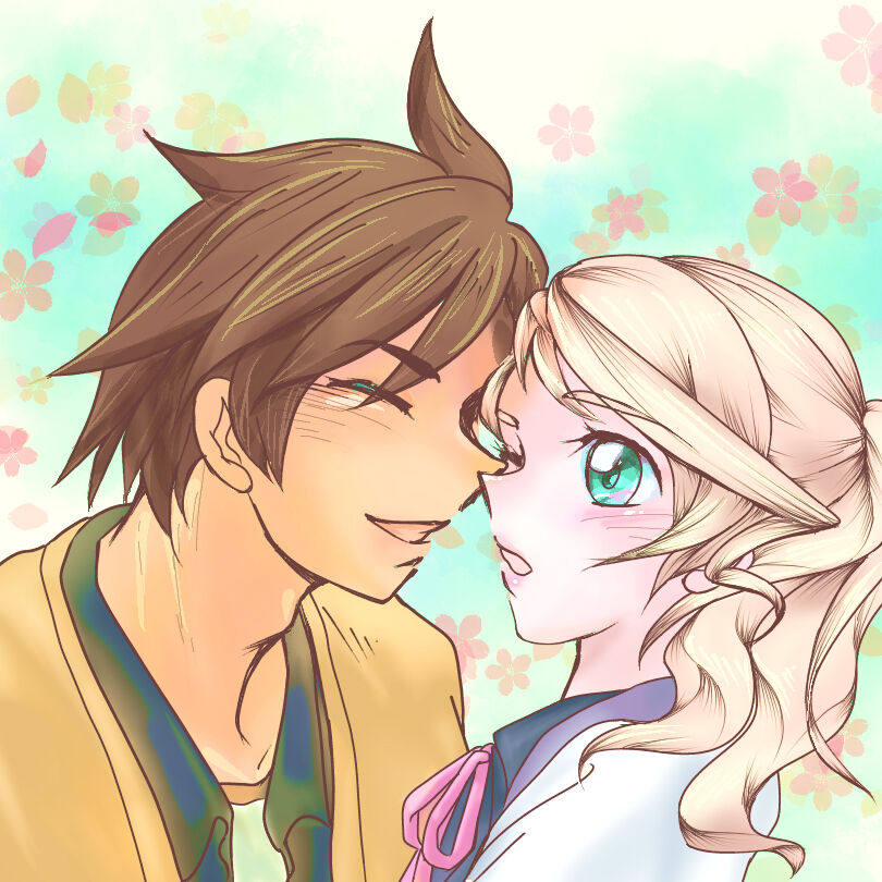 [Chika Suimyaku (Yukitsubaki)] Across the wall (Kiss Kiss Kiss!!2) (Tales of Zestiria) [Digital] изображение № 1